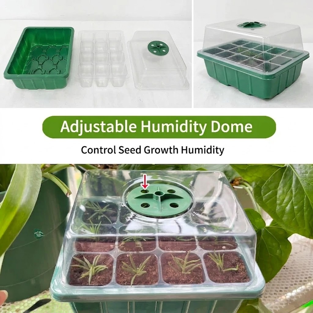 Seed Starter Tray - Zaai- en kweekbak met plantenverlichtingsset, inclusief