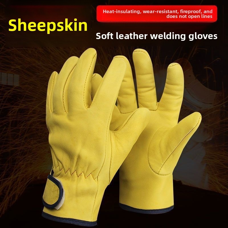Garden Gloves - een paar werkhandschoenen Schapenvachtleer Arbeiders Werken