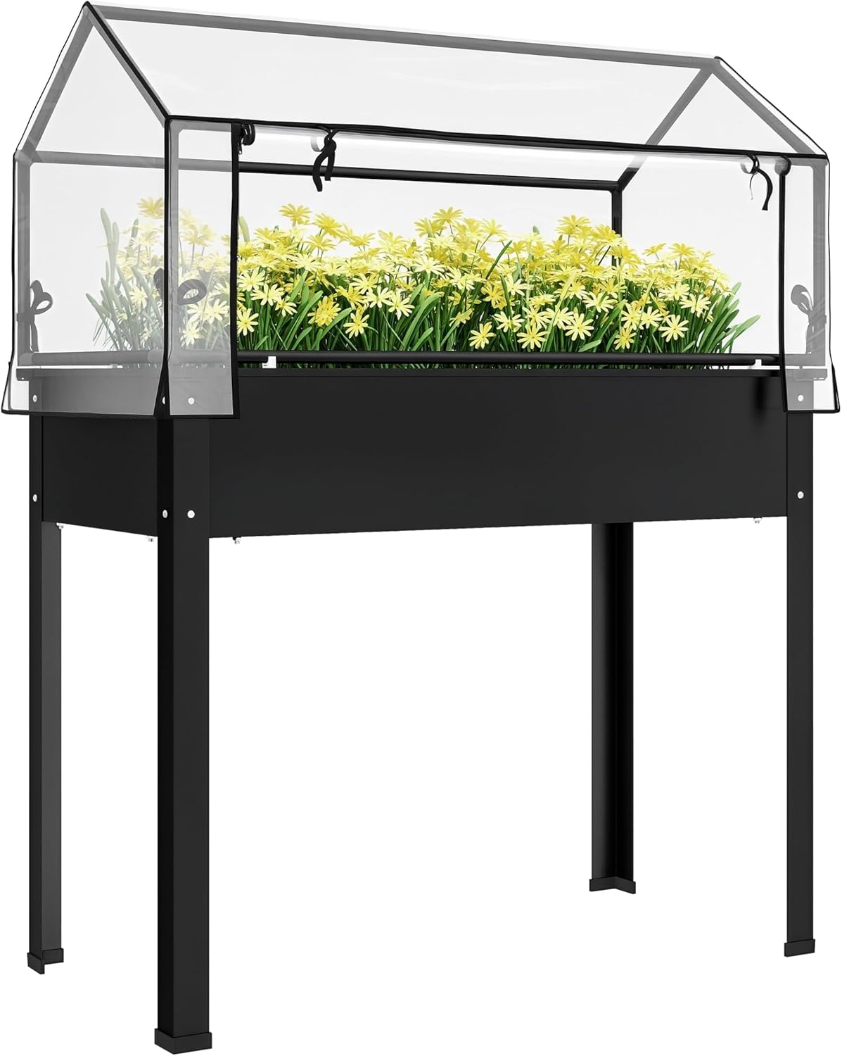 Raised Garden Bed - Buitengebruik - Zwarte verhoogde moestuinbak met