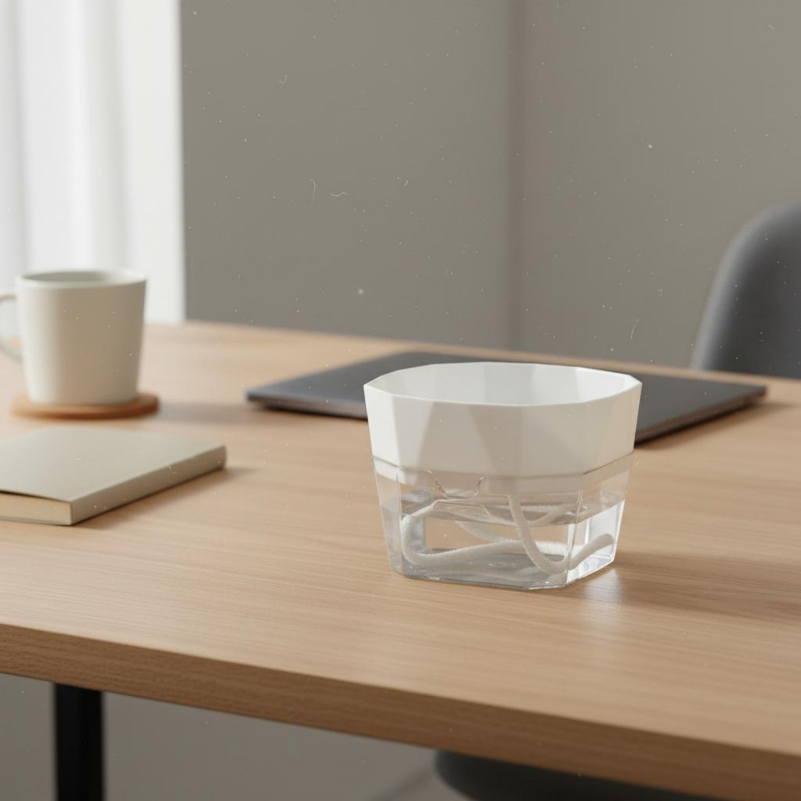 Plant Pot - Hydroponische bolvormige vaas met 2-laags ontwerp,
