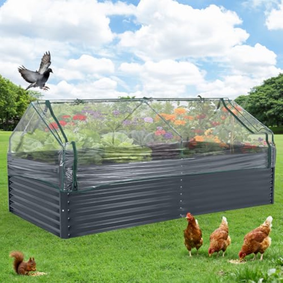 Raised Garden Bed - Tuinieren in de buitenlucht: verhoogd plantenbak