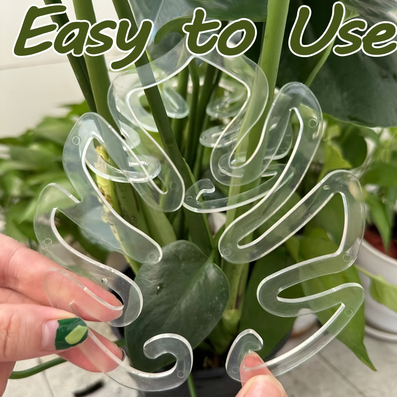 Vertical Planter - Flexibele kunststof Monstera plantensteunclips, verstelbare tuinbinders