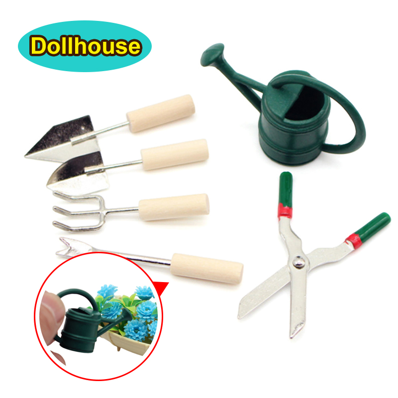 Watering Can - 1/12 Poppenhuis Simulatie Gieter Spade Schaar
