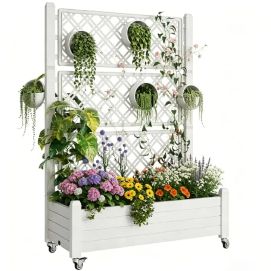 Self Watering Planter - Verhoogd tuinbed met rooster, zelfwaterende plantenbak