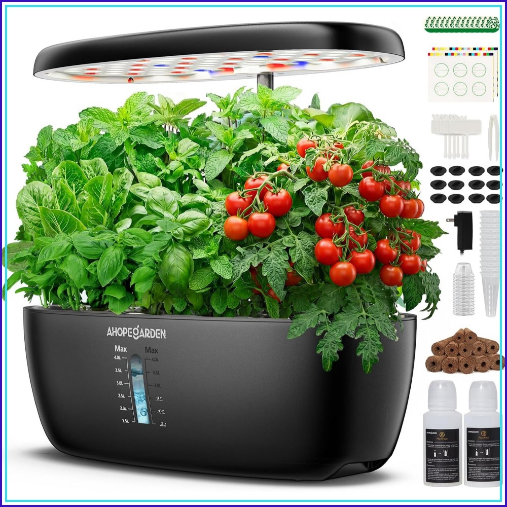 Indoor Herb Garden - 12-pods hydrocultuur tuin met LED-kweeklamp, binnenkweekset