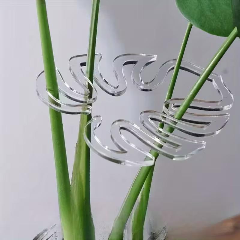 Indoor Herb Garden - 10-pack transparante flexibele plantensteunclips - verstelbare