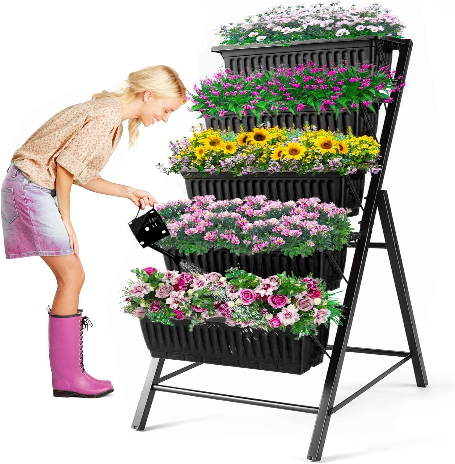 Vertical Planter - Buiten tuin terras verticale tuinbouw 5-laags