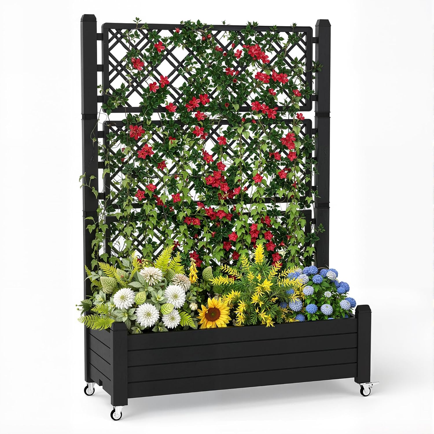 Self Watering Planter - Verhoogde moestuinbak met pergola, 21 gallon