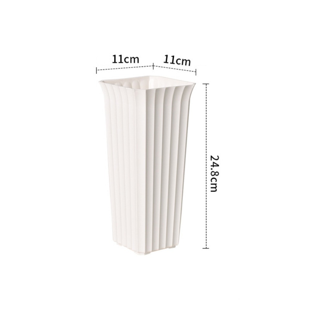 Vertical Planter - Moderne zwart-witte bloemenvaas van kunststof, Scandinavische