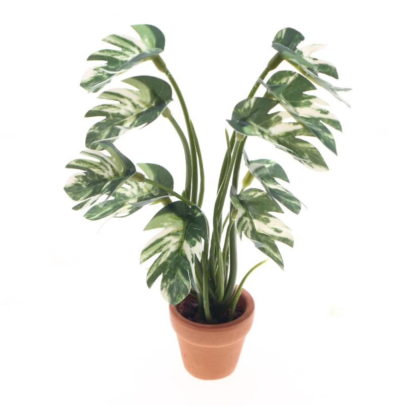Plant Pot - New.1PC 1/12 Poppenhuis Simulatie Monstera Groene