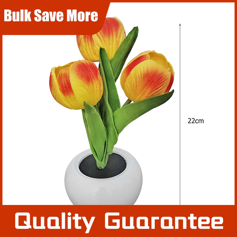 Plant Pot - 9x22cm Tafellamp met potplant, op batterijen