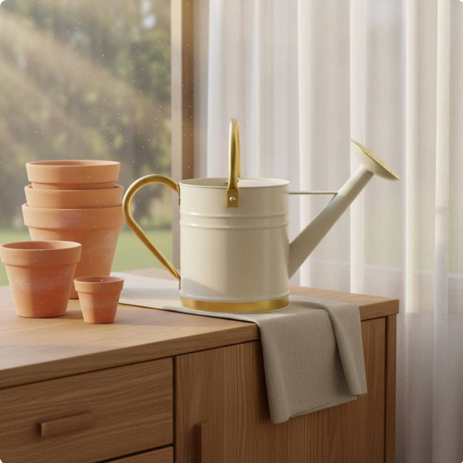 Watering Can - Gieter met lange uitloop, lekvrije metalen
