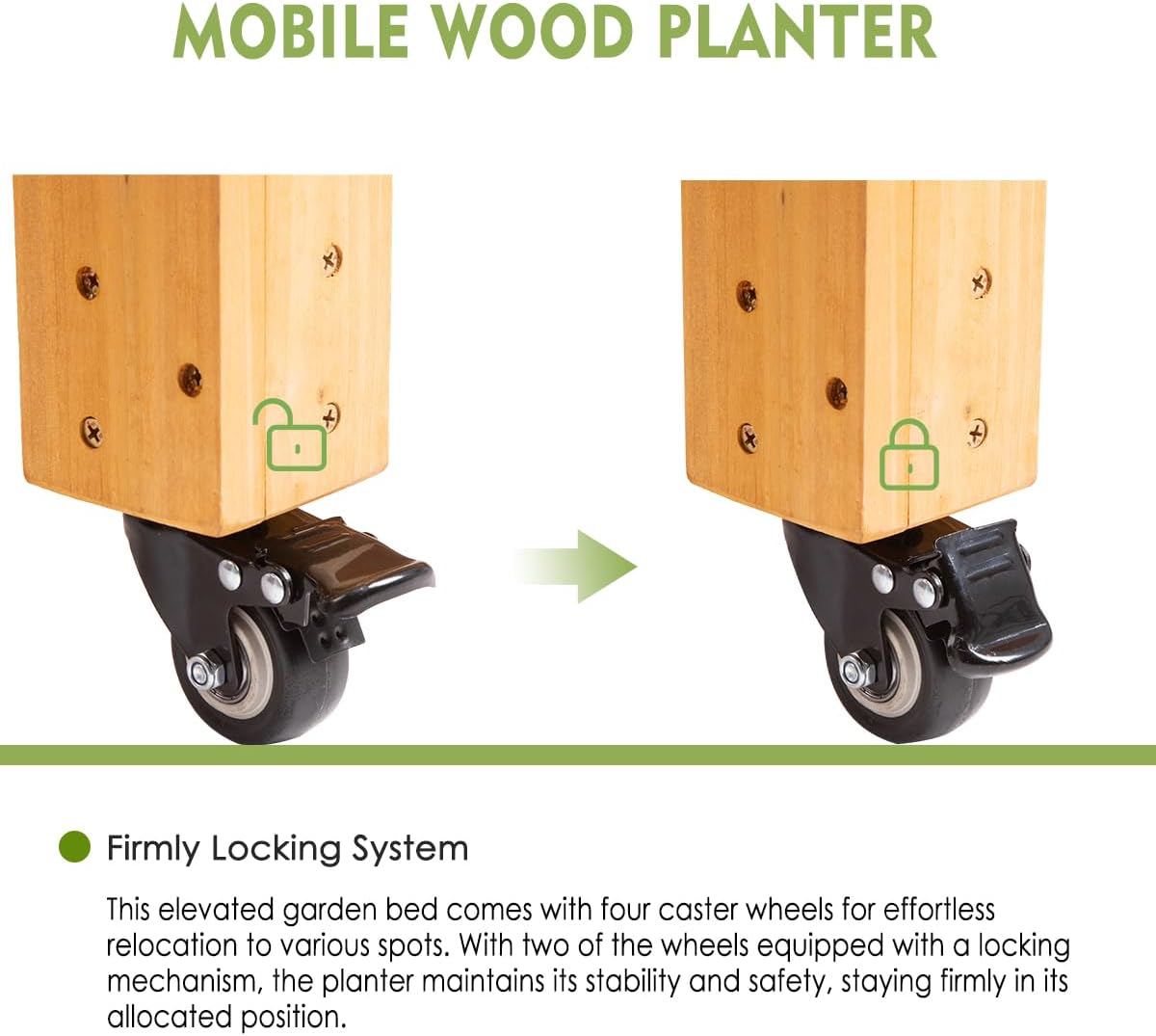 Mobiele houten verhoogde moest - Raised Garden Bed recensie en prijs