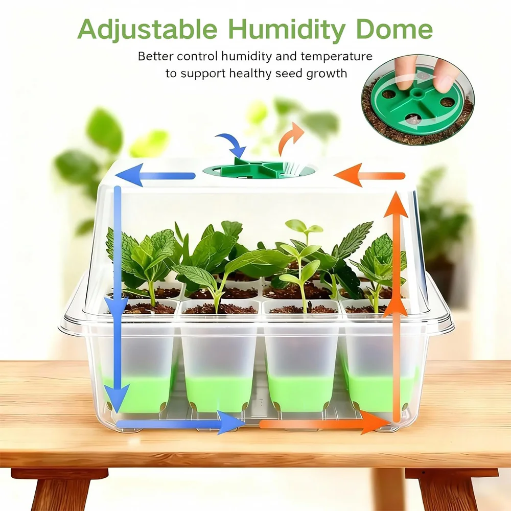 12-cel zaaitray met transparan - Seed Starter Tray recensie en prijs