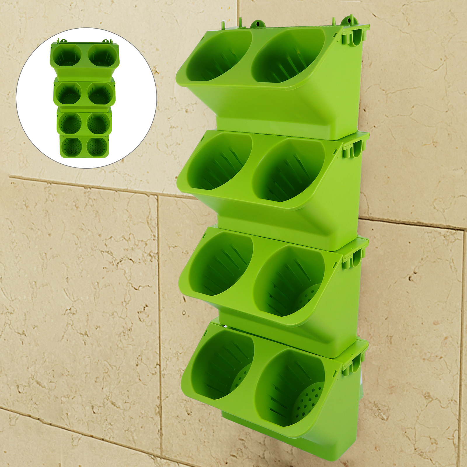 4-delige verticale wandplanter - Self Watering Planter recensie en prijs