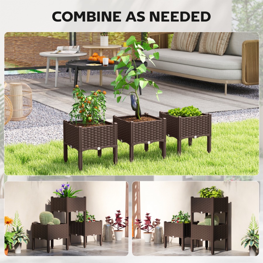 Kunststof verhoogd tuinbed met - Self Watering Planter recensie en prijs