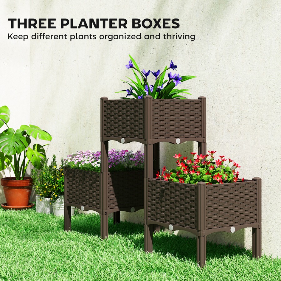 Kunststof verhoogd tuinbed met - Self Watering Planter recensie en prijs