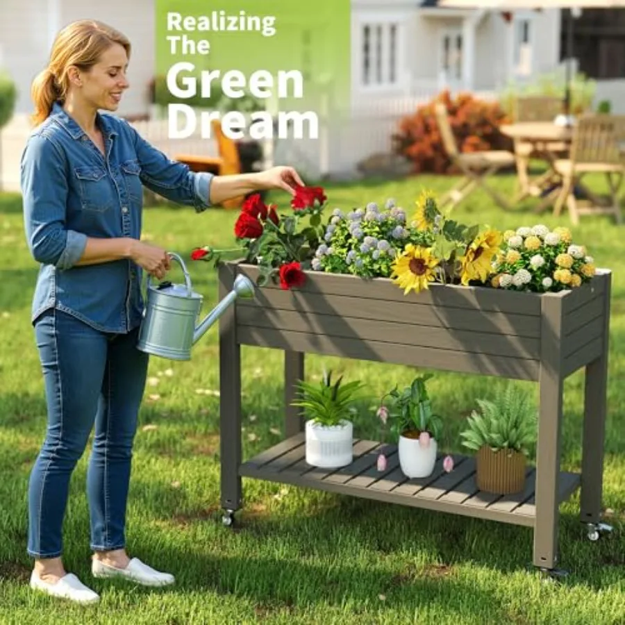 Verhoogd moestuinbed met poten - Self Watering Planter recensie en prijs