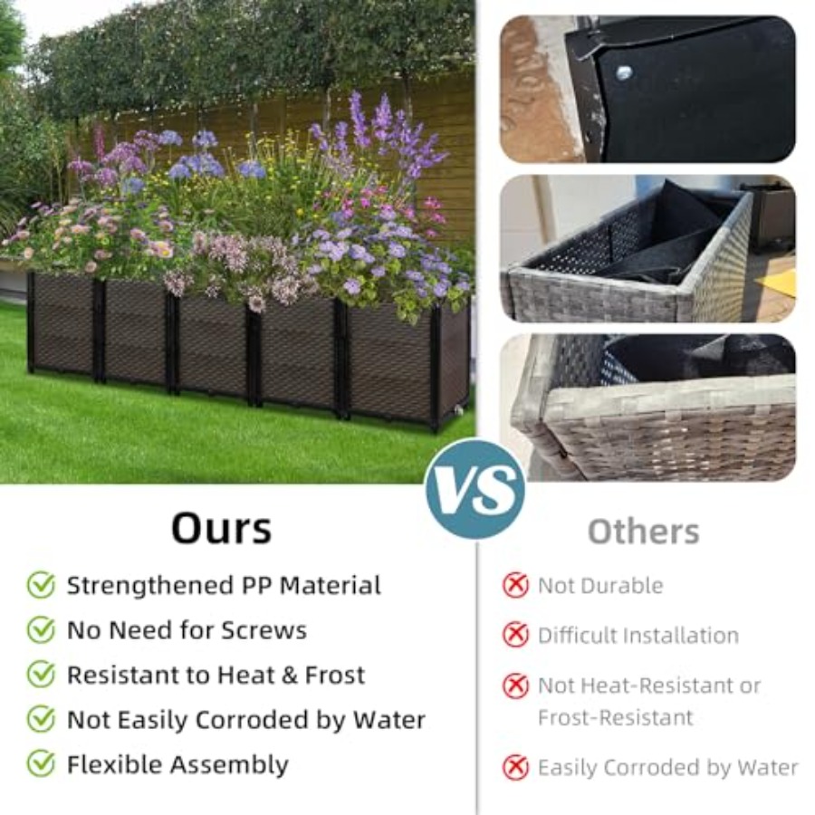 Zelfwaterende verhoogde plante - Self Watering Planter recensie en prijs