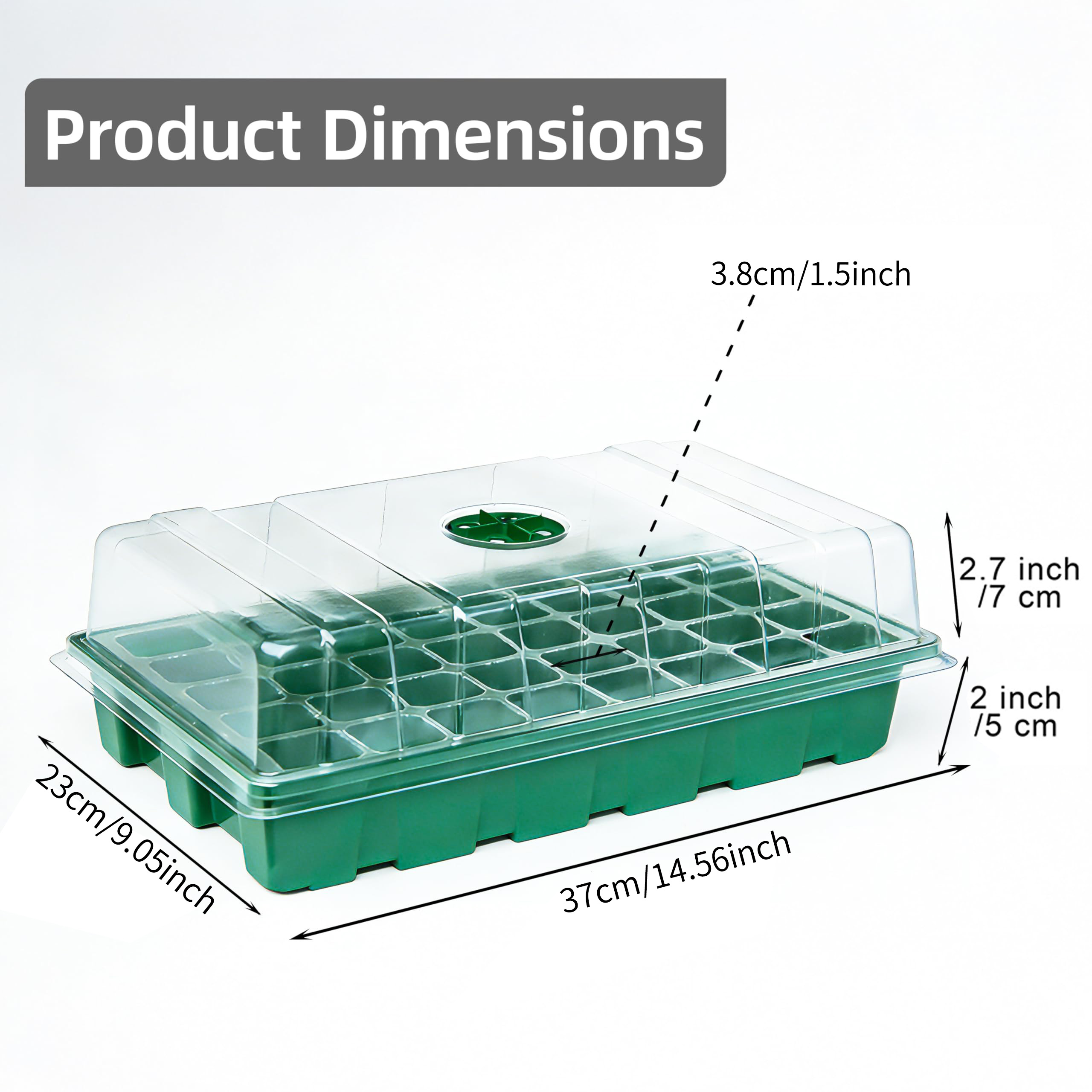 Met transparante dekselkas en  - Seed Starter Tray recensie en prijs