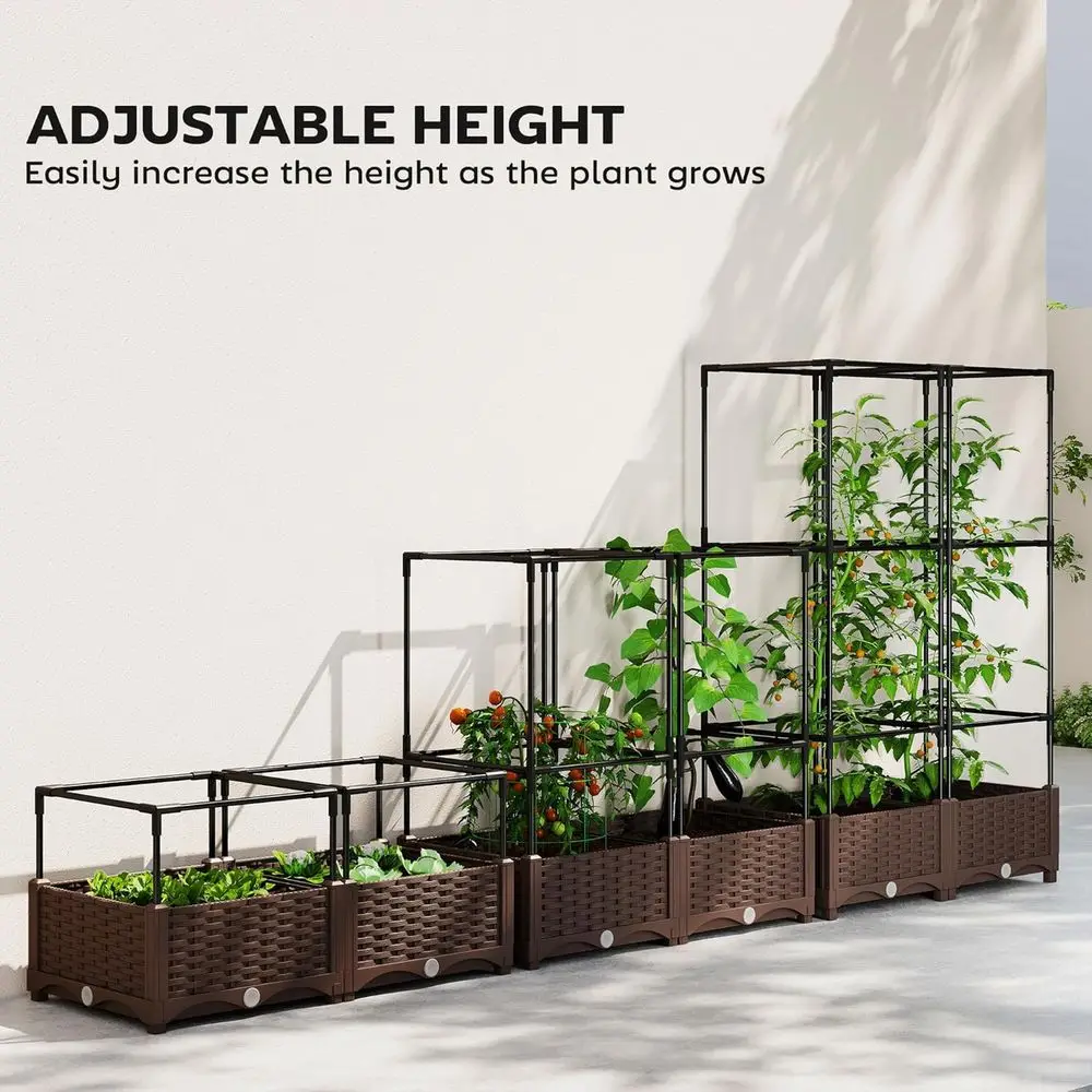 Verhoogd tuinbed met pergola,  - Self Watering Planter recensie en prijs