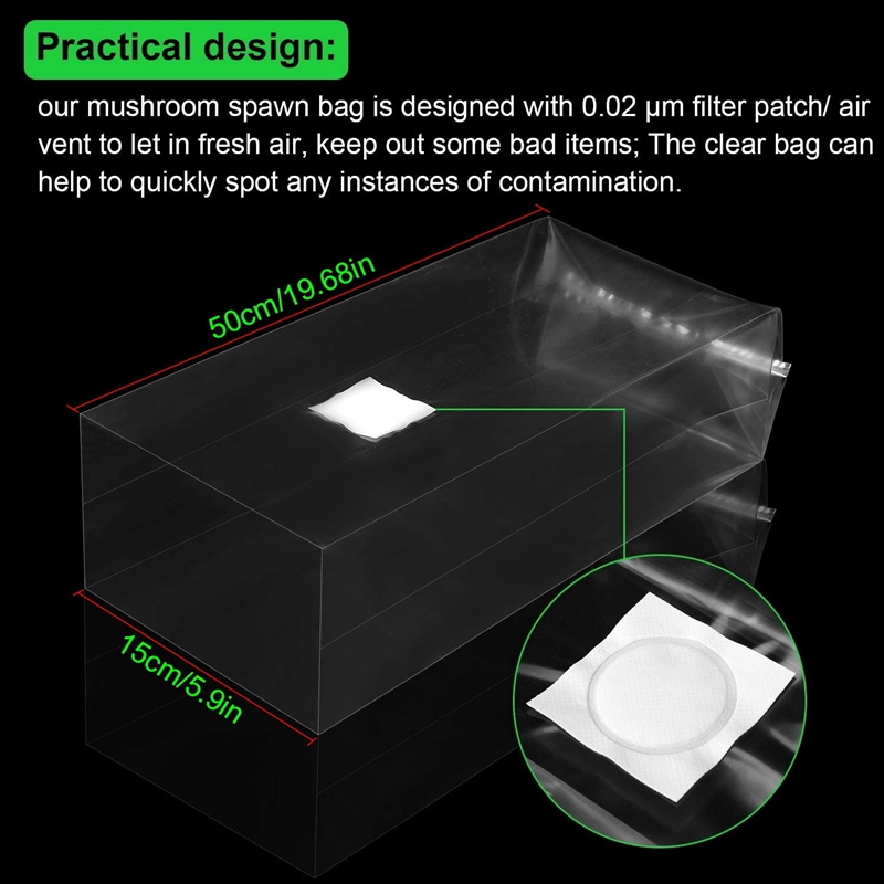 100 Stuks Paddestoel Kweekzakk - Grow Bag recensie en prijs
