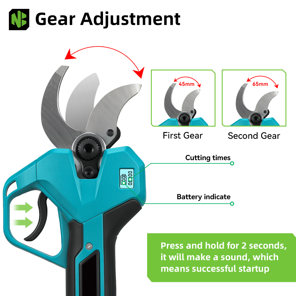 NEWBENY 65MM Draadloze Elektri - Pruning Shears recensie en prijs