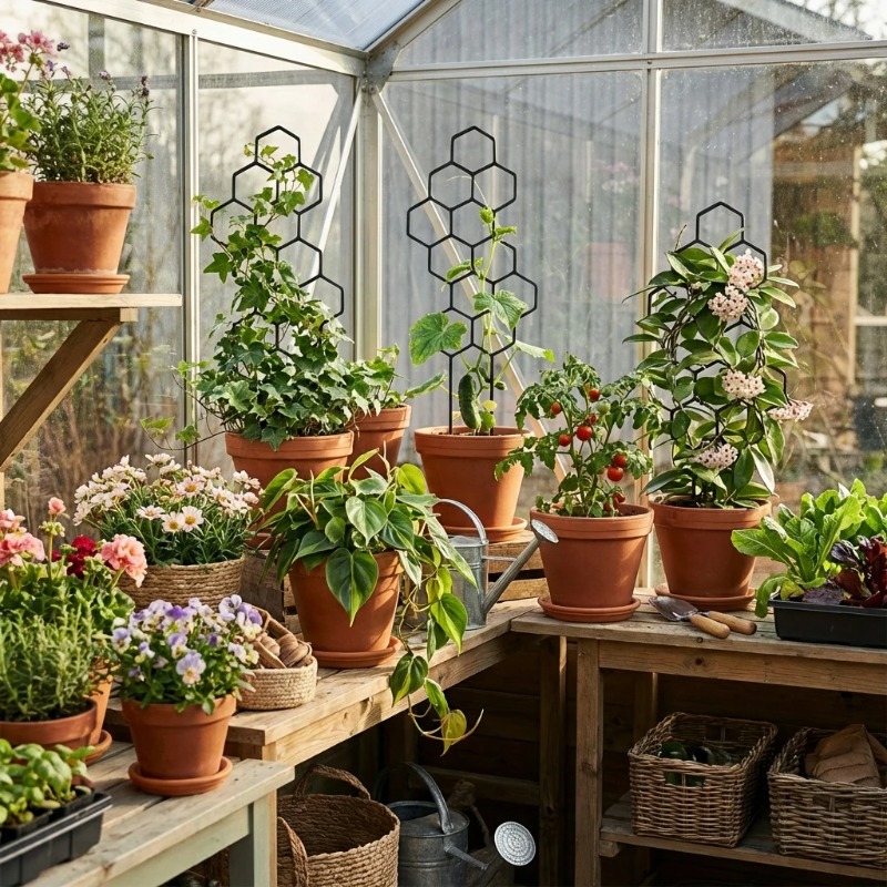 2/4 stuks plantensteun, vast f - Indoor Herb Garden recensie en prijs