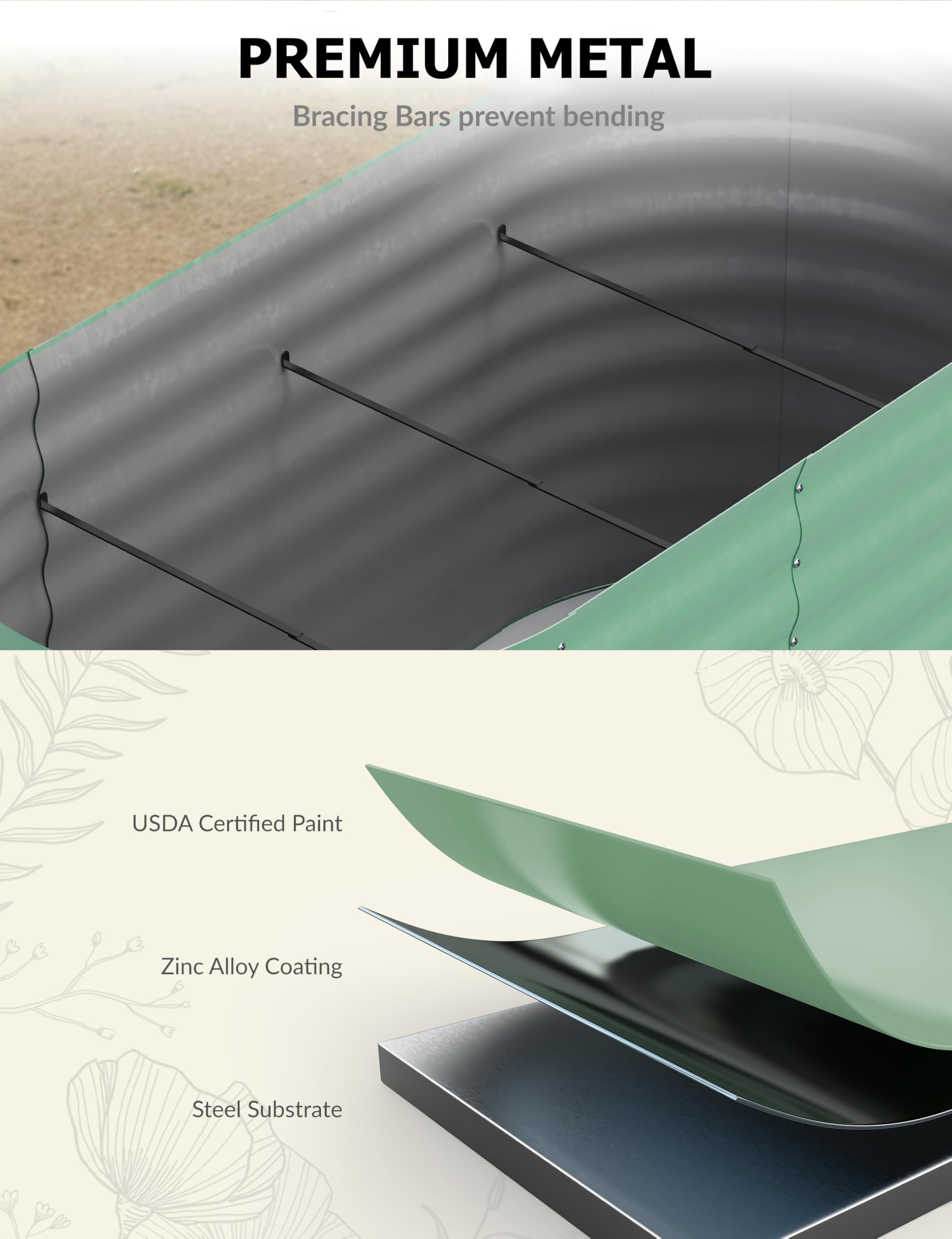 8x4x1,5 ft gegalvaniseerd verh - Raised Garden Bed recensie en prijs
