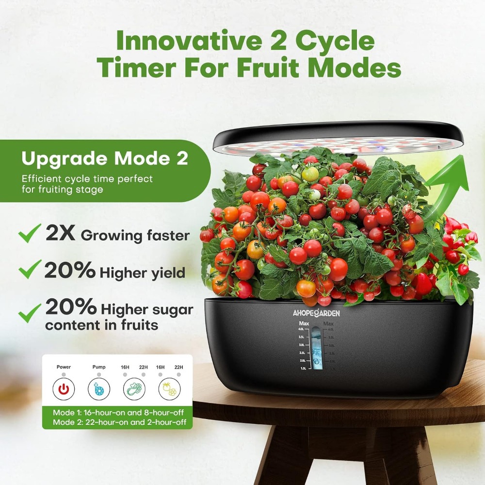 12-pods hydrocultuur tuin met  - Indoor Herb Garden recensie en prijs