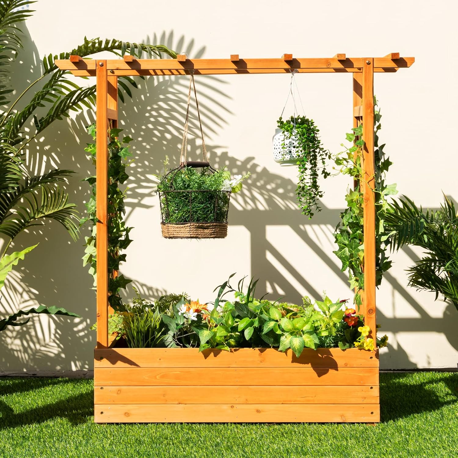 Houten verhoogde plantenbak me - Raised Garden Bed recensie en prijs