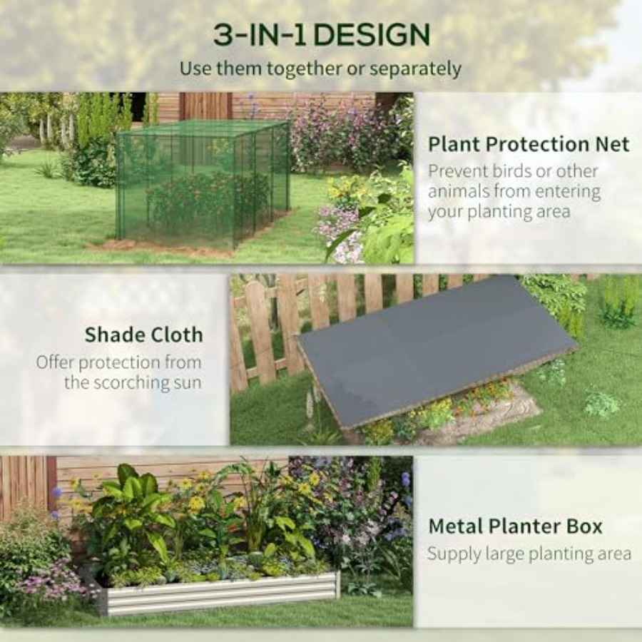 7,3 x 3,4 x 1 ft gegalvaniseer - Raised Garden Bed recensie en prijs