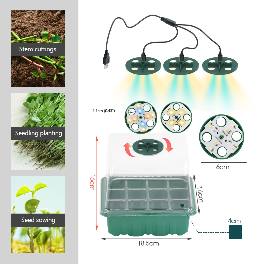 LED Kwekerij Potten met Grow L - Seed Starter Tray recensie en prijs