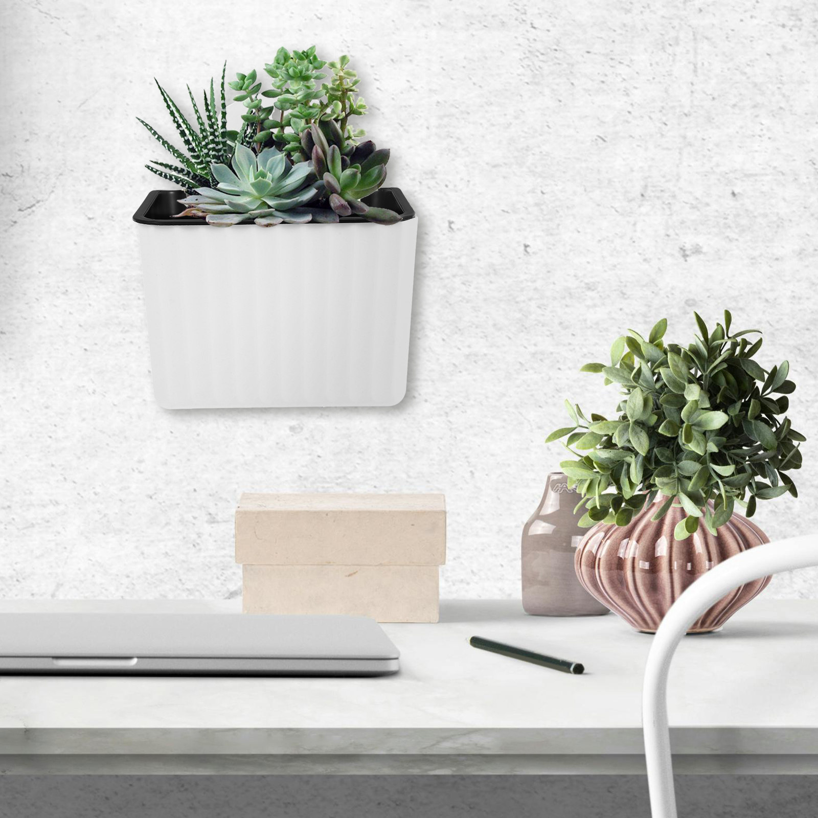 2 stuks wandbevestigbare bloem - Self Watering Planter recensie en prijs