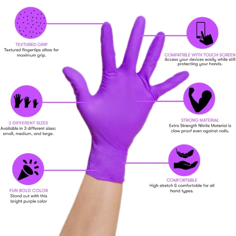 50/100PCS Violet Nitril Handsc - Garden Gloves recensie en prijs
