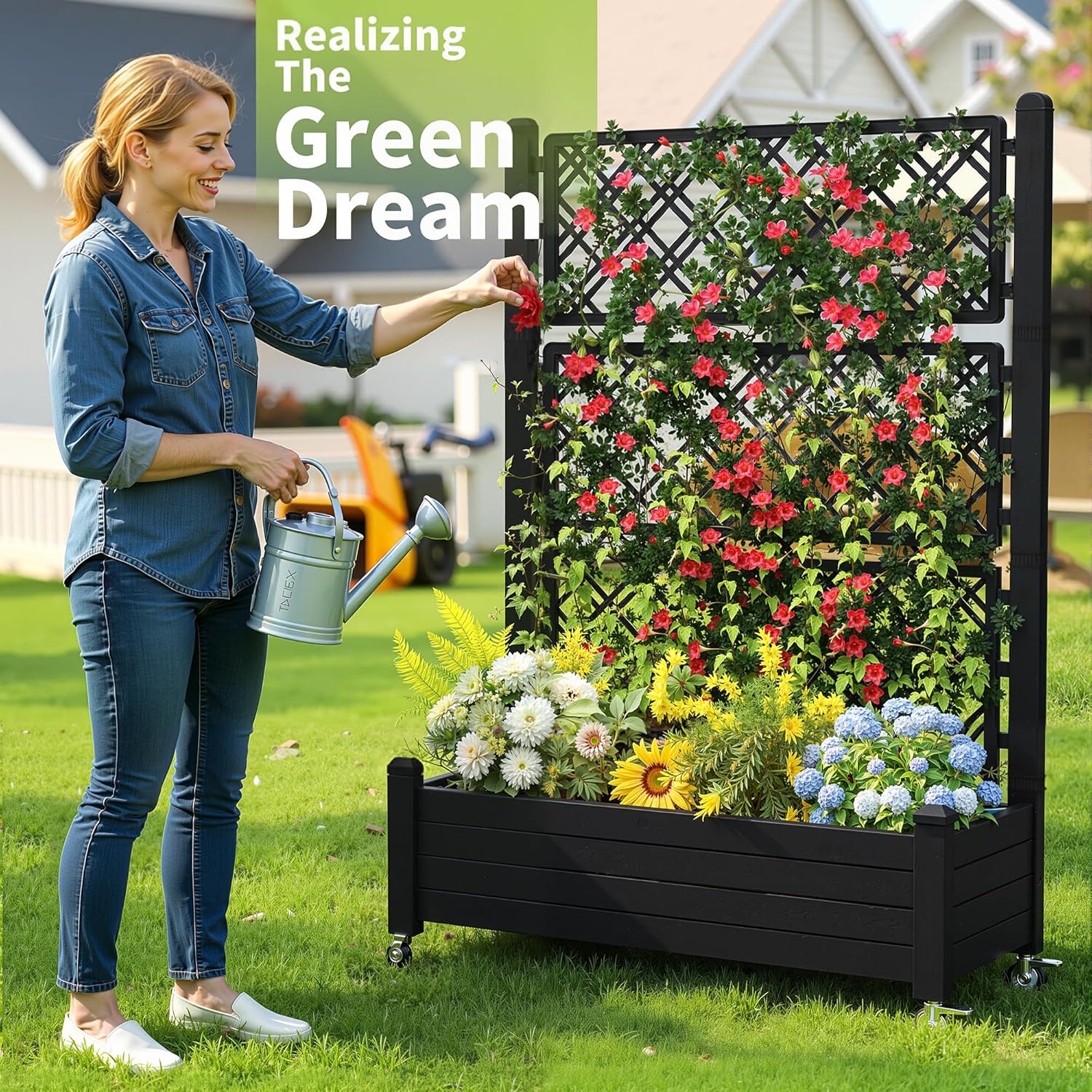 Verhoogde moestuinbak met perg - Self Watering Planter recensie en prijs