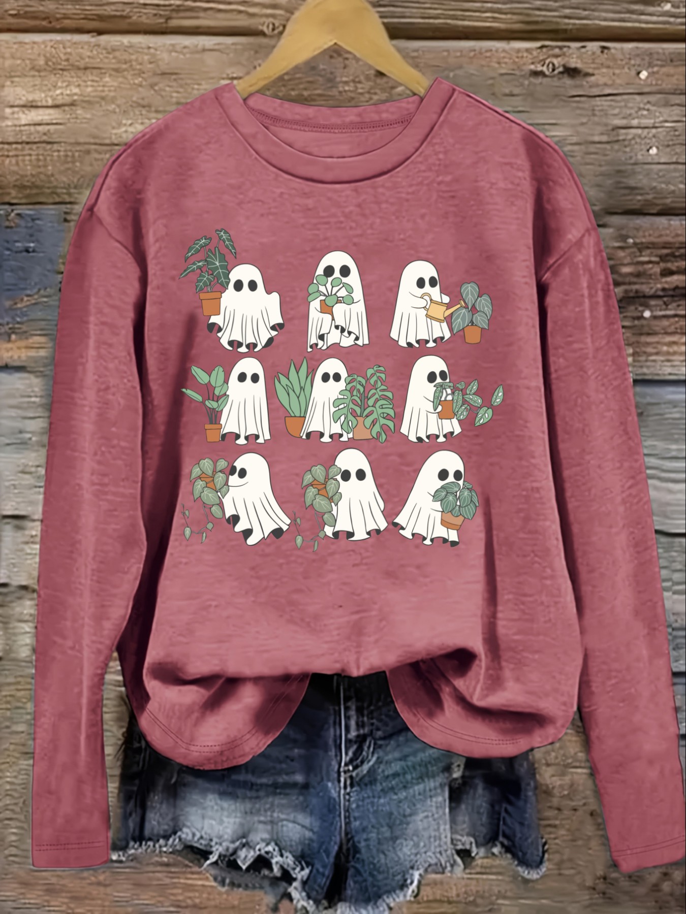 Dames Casual T-shirt met lange - Plant Pot recensie en prijs