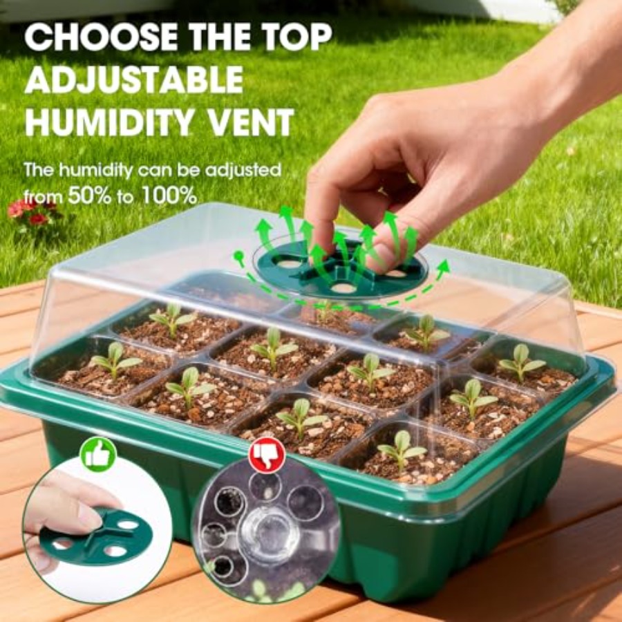 5 pakjes zaadstartbakjes met v - Seed Starter Tray recensie en prijs