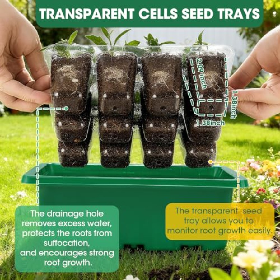 5 pakjes zaadstartbakjes met v - Seed Starter Tray recensie en prijs