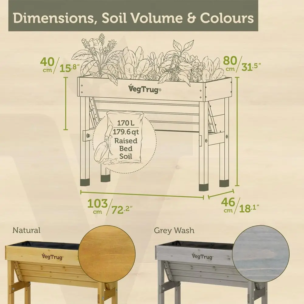 Natuurlijke kleine 1m wandgemo - Vertical Planter recensie en prijs