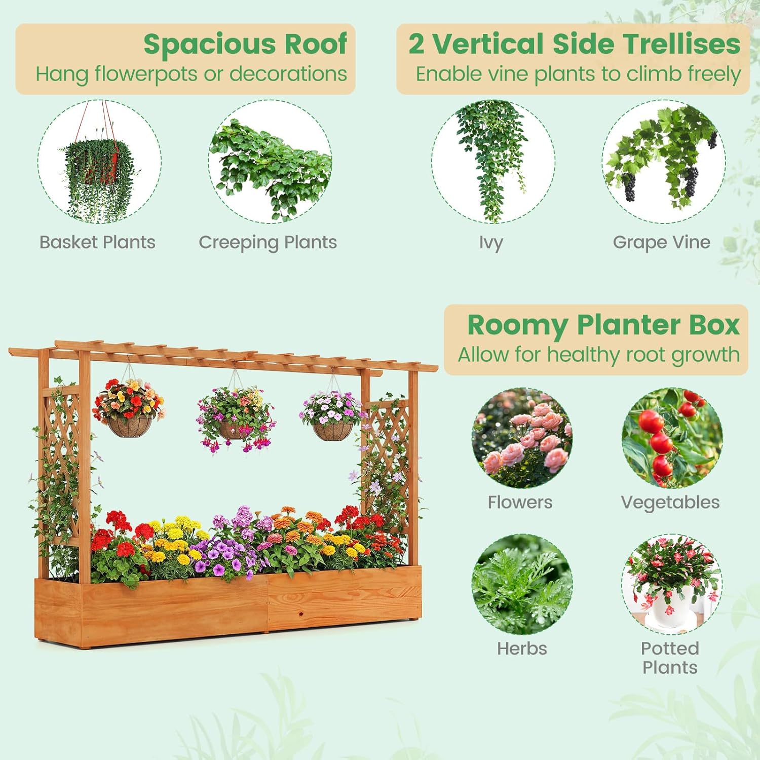 Verhoogd tuinbed voor buiten,  - Raised Garden Bed recensie en prijs