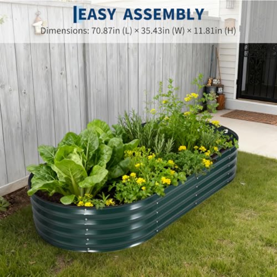 Buiten tuinbed van gegalvanise - Raised Garden Bed recensie en prijs
